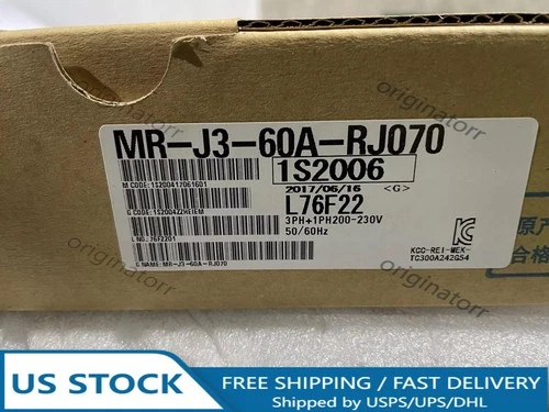 1PC New In Box Mitsubishi MR-J3-60A-RJ070 AC Servo Drive Fast Shipping