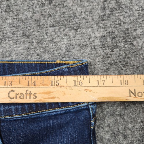 Spanx Jeans Damen XL blau Schlag Stretch High Rise Pull On Bootcut Denim Hose - Bild 11 von 18