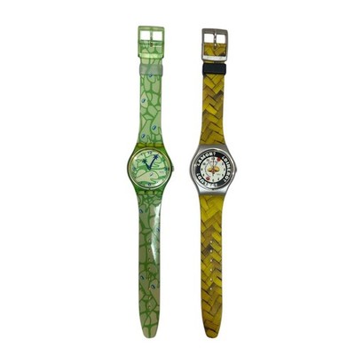 Swatch Analog Quartz Men 2 Items Sold In Bulk Vintage 080687376