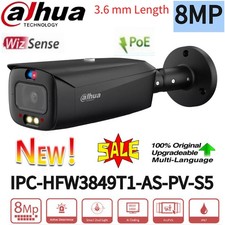 Dahua IPC-HFW3849T1-AS-PV-S5 4K 8MP PoE Smart Dual Light 2-Way Talk IP Camera