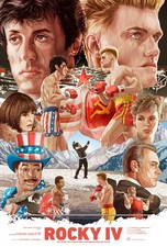 ROCKY 4 IV 1985 poster print 24x36" Sylvester Stallone Talia Shire FREE P&P quad