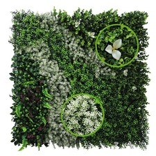 1m x 1m Artificial Plant Flower Wall Panels UV Realistic Indoor Outdoor Garden