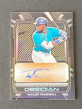 Taylor Trammell  2021 Obsidian Orange Etch Auto #ed 72/75