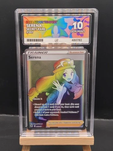 Pokèmon Serena Secret Rare 207/196 Silver Temptest Ace 10
