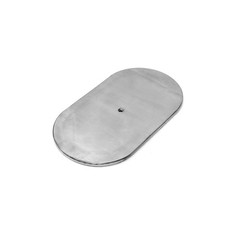 Oval 12 X 8-38 Plain Aluminum Air Cleaner Replacement Top