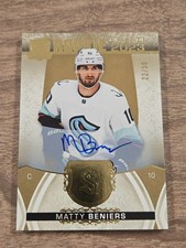 Upper Deck 2022-23 The Cup Matty Beniers #2023-BE Rookie Autograph Serial #22/50