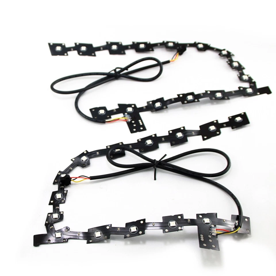 RGBW Multicolor LED DRL Placa APP Control Bluetooth Para Chrysler 300C 2011-2021 Foto 3 de 4