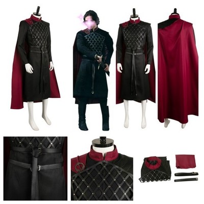 House of The Dragon:Jacaerys Velaryon Cosplay Costume Halloween party Cloak set