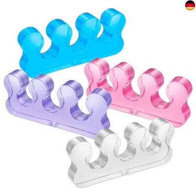 Molain 8 Stück Silikon Zehentrenner für Füße, Gel Nagellack Zehentrenner für Dam