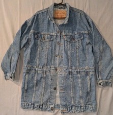 Vintage Levi’s 1996 Trucker Denim Jacket Men Medium Made in USA Cinch Waist 90s