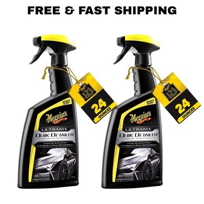 Meguiar's Ultimate Quik Detailer 24oz (Pack of 2) Light Clean & High Gloss Shine
