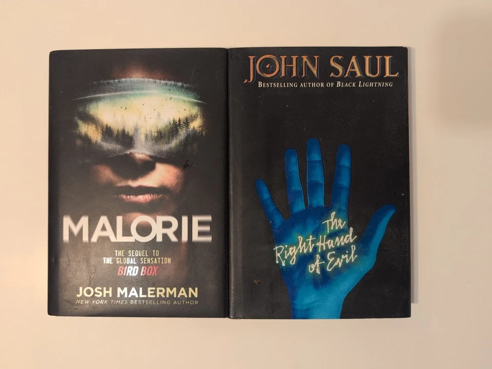 Lot of 9 Horror Hardcover Books RILEY SAGER Bentley Little JOHN SAUL Marjorie - Image 2 of 4