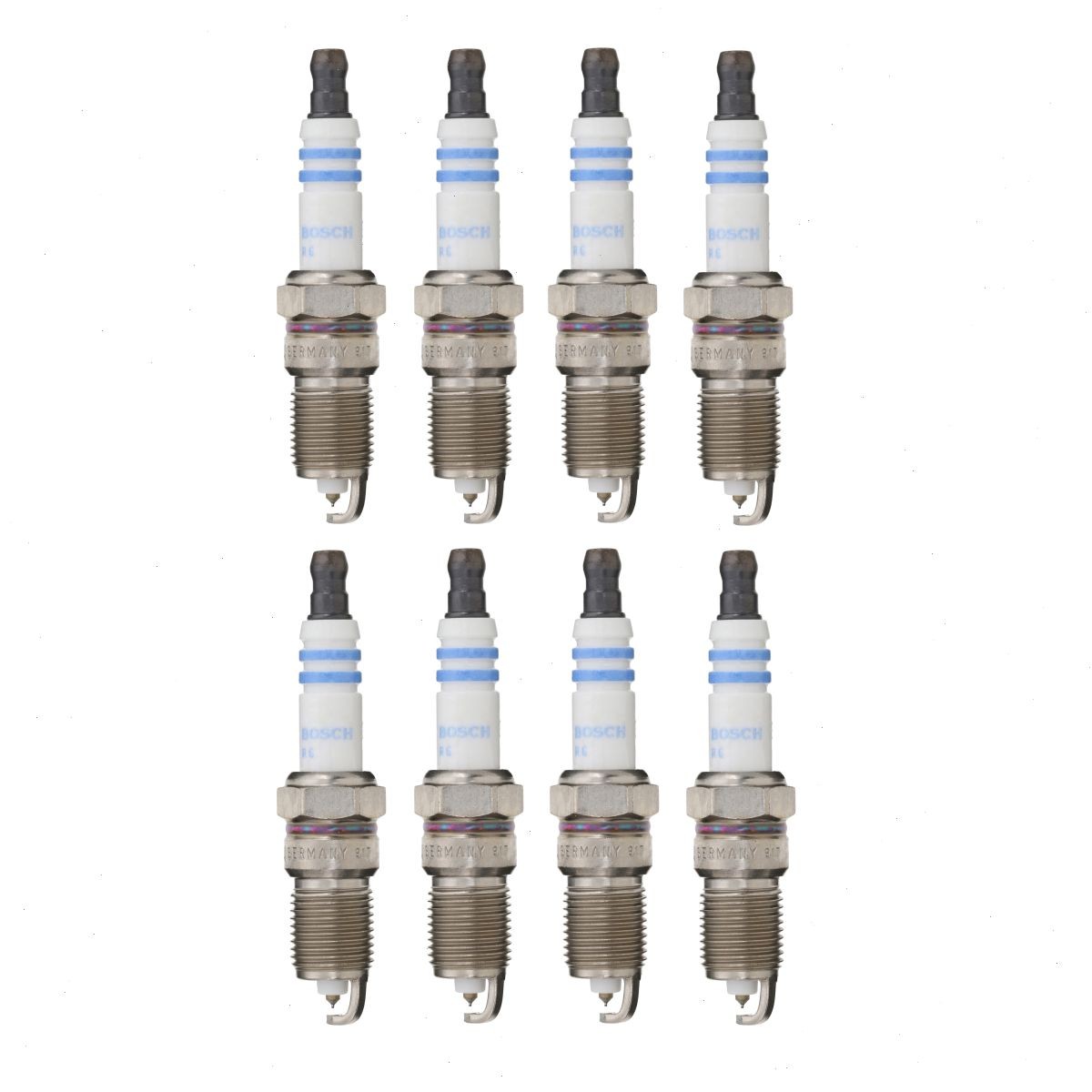 8 pc Bosch Double Iridium Spark Plugs for 2000-2013 GMC Sierra 1500 4.8L jv