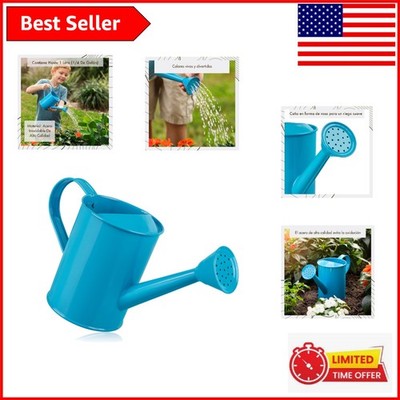 Safe and Stylish Child's Watering Can - 32 oz Bright Blue for Young Gardeners