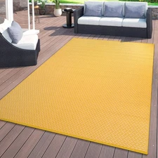 Rugshop Patio Rugs Outdoor Contemporary Solid Reversible Plastic Outdoor Rugs