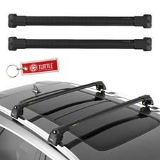 Schwarz Alu Relingträger Dachträger für AUDI A6 C7 Allroad 12-18 - TURTLE