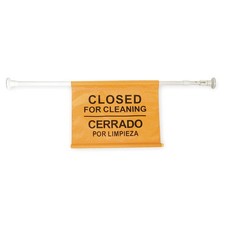 TOUGH GUY 2LEB6 Door Barricade Sign,18 x 13 3/4 in,Nylon 2LEB6