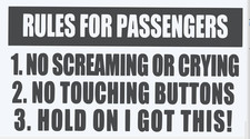 Rules For Passengers Funny Sticker Racing For Jdm Truck Diesel Ford Window Decal Rules For Passengers Funny Sticker Racing For Jdm Truck Diesel Ford Window Decal