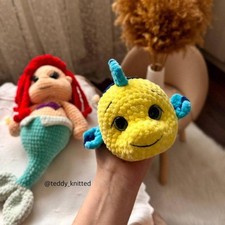 Handmade Fish Crochet Toy, Sea Amigurumi Plush Animal Gift