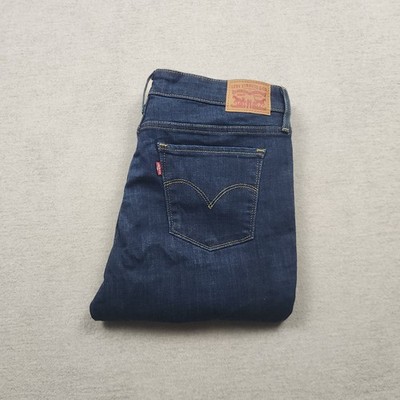 Levi's 711 Damen Jeans Hose W31 L30 Denim Blau Slim Fit Skinny Tapered Stretch