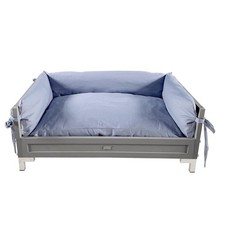 ECOFLEX  Manhattan Raised Dog Bed with Cushion - Grey