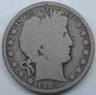 1905-O 50C Barber Half Dollar Ships Free!