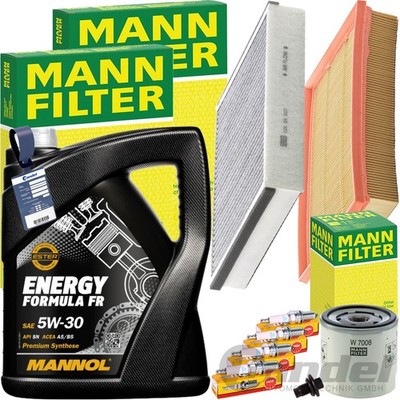MANN INSPEKTIONSPAKET+MANNOL 5W-30 MOTORÖL passend für 1.4-1.6 FORD FOCUS II