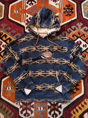 Staple Renown Pigeon Hoodie Rugged Outdoors Pullover Sweater Aztec Tribal Sz M