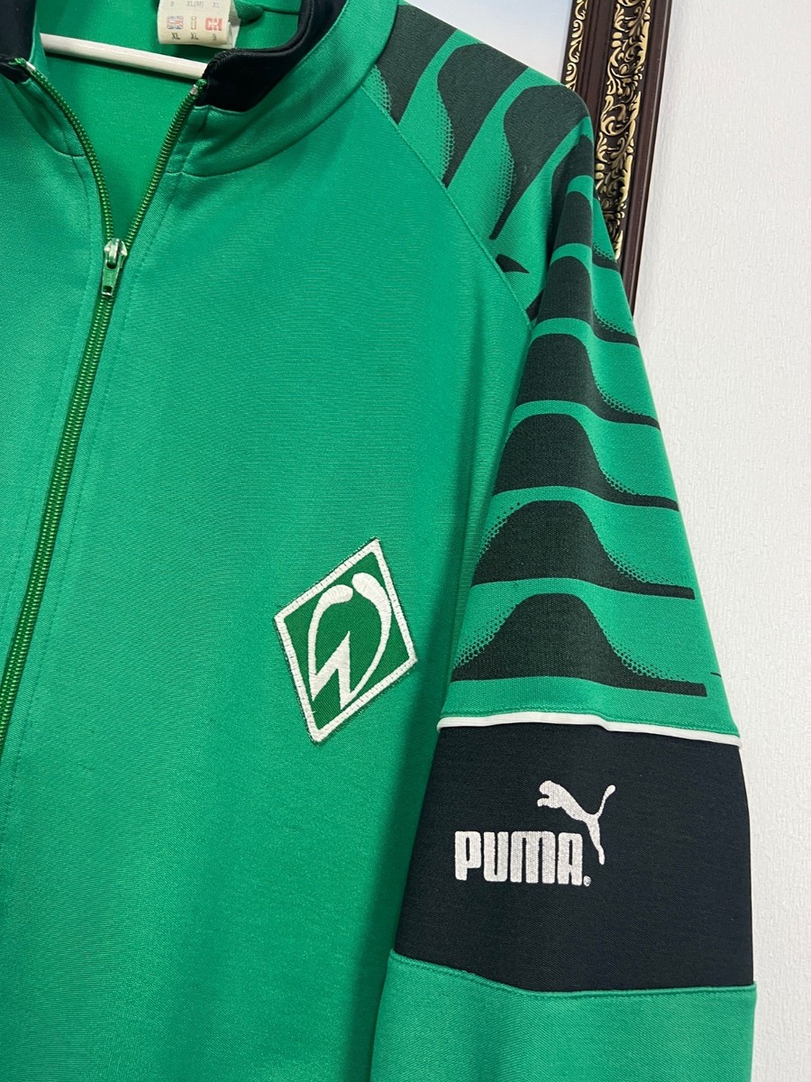 Vintage 90's Puma Werder Bremen Football Jacket Soccer Mens Track