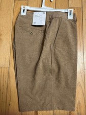 Men's 10.5" Rotary Hybrid Swim Shorts - Goodfellow  Co Roasted Almond 34