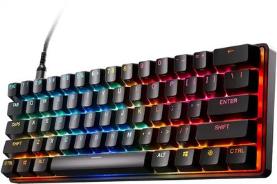 SteelSeries - Apex Pro Mini Gen 3 60% Wired Mechanical OmniPoint Adjustable G...