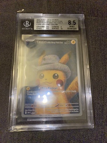 Pokemon BGS 8.5 Pikachu with Grey Felt Hat
