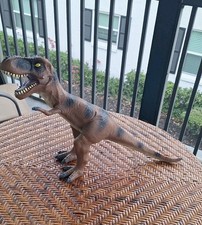 2011 Tyrannosaurus Rex Dinosaur 13" tall T-Rex Soft Rubber Toys R Us 21" long