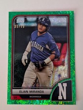 2023 Topps World Baseball Classic - Elian Miranda #6 Green Sparkle Foil /75 (RC)