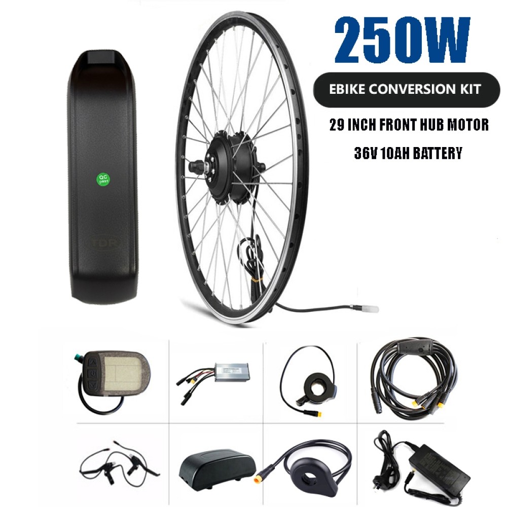 ELECTRIC BIKE CONVERSION KIT 36V 10A 250W 700c FRONT WHEEL BATTERY EBIKE  MOTOR