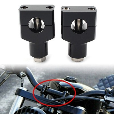1'' Motorcycle Handlebar Handle Bar Adapter Risers Clamp Mounts Fit Harley Fatboy