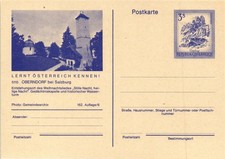 Dr Jim Stamps Austria 3S Postal Stationery Card Oberndorf Bei Salzburg Unused