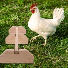Wooden Chicken Rooster Perch Bird Stand Hen Roosting Bar Standing 40 cm