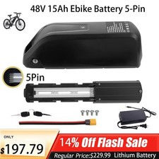 Hailong 48V 15Ah Ebike Battery Lithium For 200-1920W Electric Bike Motor 40A BMS