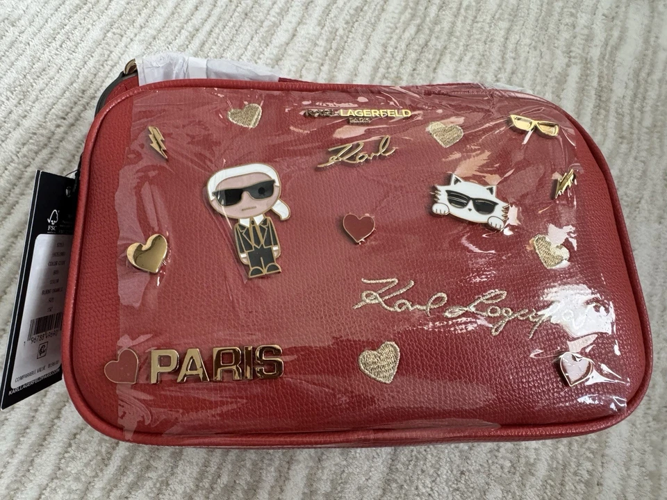 Karl Lagerfeld Paris Maybelle Camera Crossbody With Pins - Image 2 of 4