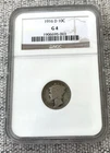 1916 D Mercury Dime Coin NGC Graded G-4 Key Hard Date Certified Good