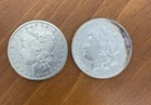 Morgan Silver Dollars 1891, 1896 UNC Lot of (2) COINS