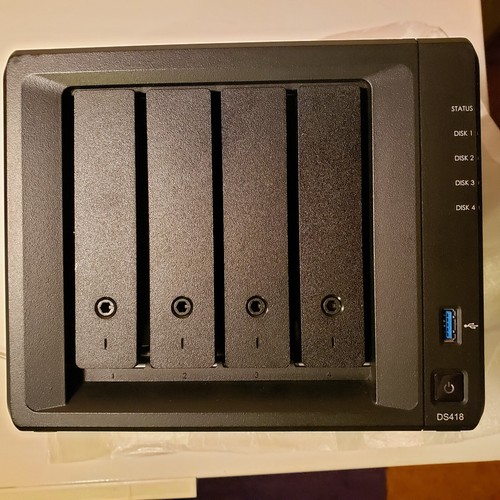 Synology DS418 4-Bay NAS for Home and Office - Diskless, Almost Mint