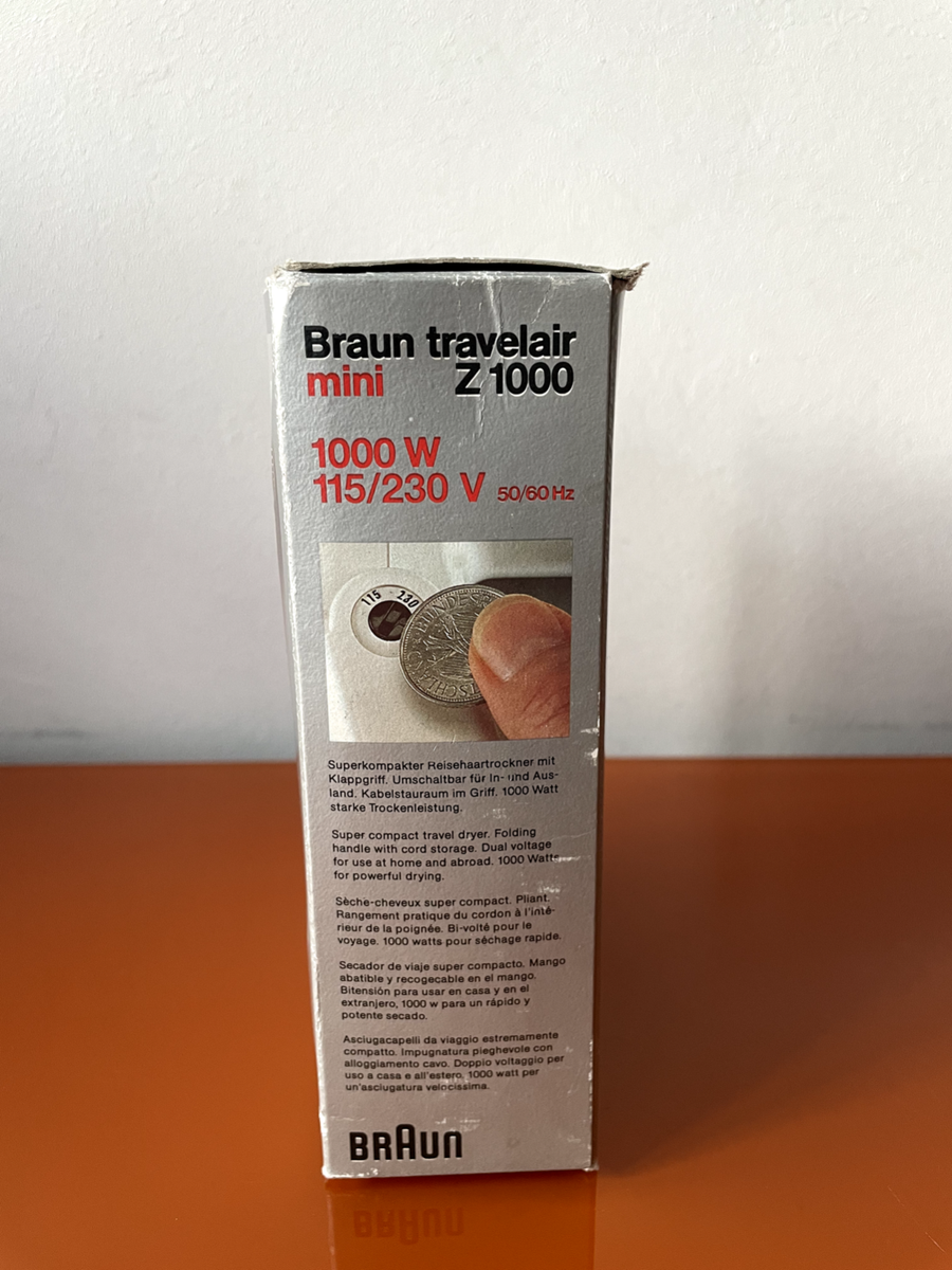 BRAUN travelair 1000 ヘアドライヤー ブラウン スピード出荷 BRAUN travelair 1000 ヘアドライヤー ブラウン スピード出荷