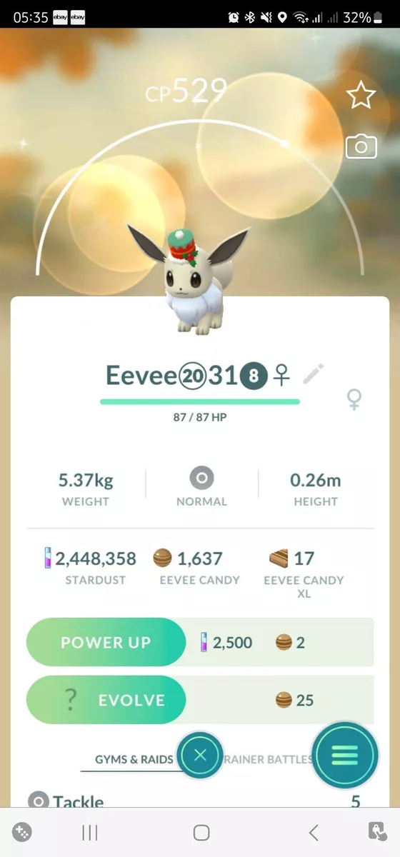 Party Hat Eevee Pokémon Go