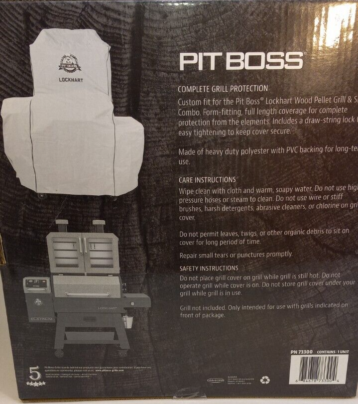 Pit Boss Platinum Lockhart Wood Pellet & Smoker Combo Cover PN 73300