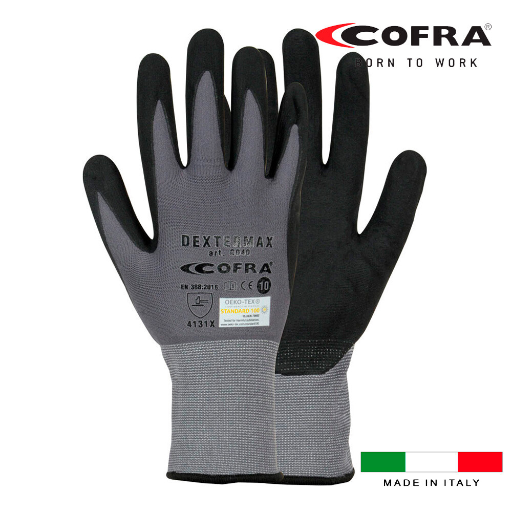 E3/80236 Guanto Nitrilo-Poliuretano Dextermax Taglia 9 L Cofra