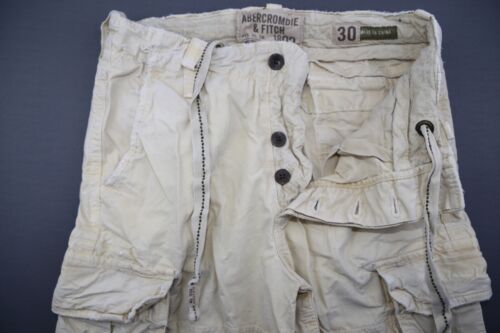 Abercrombie and Fitch schwere Canvas-Cargoshorts für Herren gelb Größe 30 (Msr 31 x 9) - Bild 3 von 12