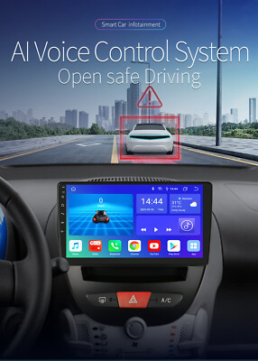 Für Toyota Aygo Citroen C1 Peugeot 107 64G Autoradio Android 14 GPS Navi WIFI BT