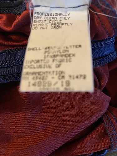Vintage Scott McClintock Crushed Blue Velvet Evening Gown Size 14 - Picture 4 of 4
